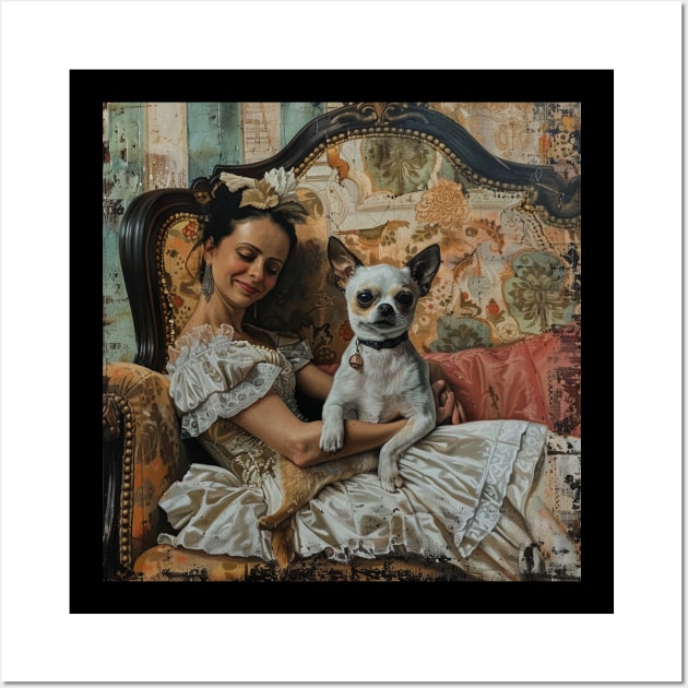 Lady and Chihuahua Wall Art by HiLife